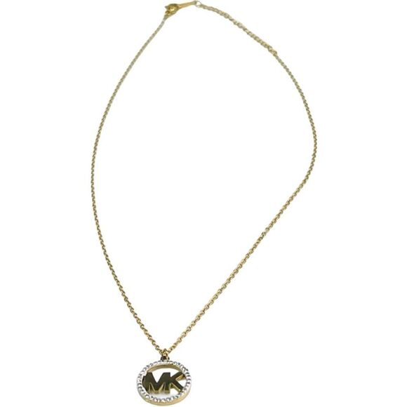 MK Gold Plated Designer Necklace - Picture 4 of 10